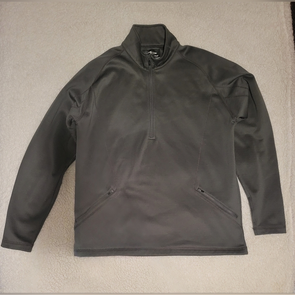 🔥🔥2XHP🔥🔥10-27-24🔥🔥MENS PAGE & TURTLE ZIP PULLOVER GRAY SIZE L
